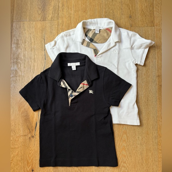 Burberry Boys Pique polo nova check size 3 T lot of 2 price firm! - Picture 1 of 14